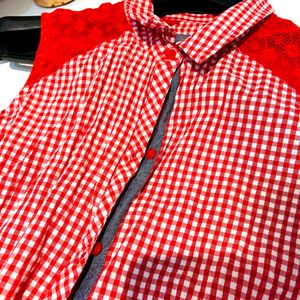 PRICE DROPPED ✅ XL Red Checkered Shirt