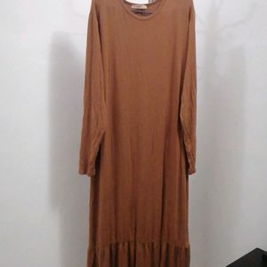 Brown Lengthy Dress