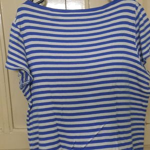 Blue Strip Tee For Women