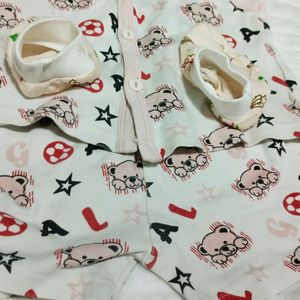 Used Baby Dress With Socks