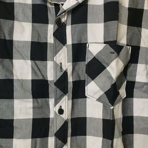 Black And White Check Shirt