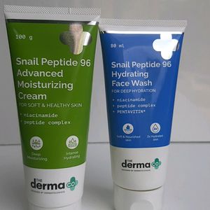 Derma Snail Peptide Facewash and Moisturizer