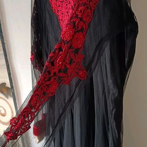 Black Party Wear Long Gown