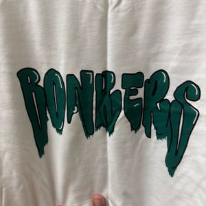 Bonkers Title Baby Tee In White