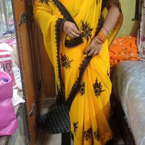 Yellow Saree