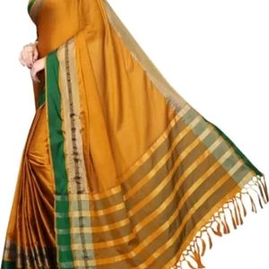 Saree With Stitched Blouse