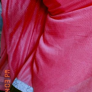 Glitter saree Pink