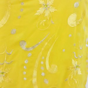 Yellow  Colour Embroidery