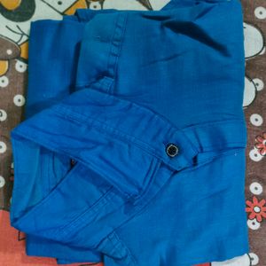 Blue Coloured Full Shirt For Men