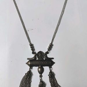 Oxidised Ganesh Ji Necklace