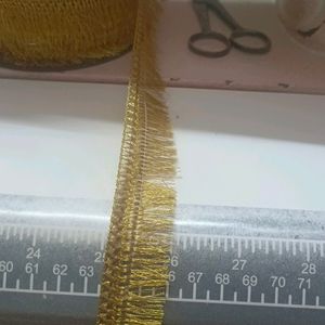 Strala Golden Colour Kiran Lace For Dress Sarees