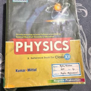 Physics Reference Class 12th