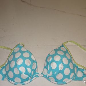 Blue Swim Wear Bra