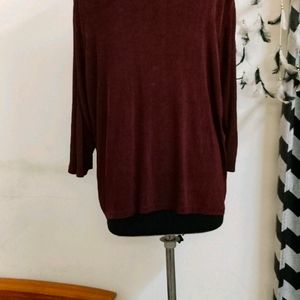 Plus Size Brown Top