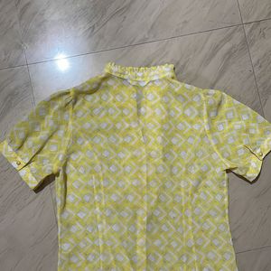 Yellow Semi Formal Top