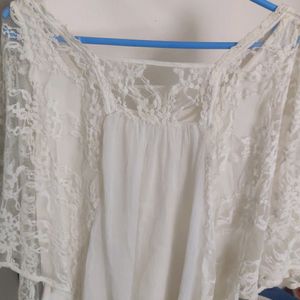 Veromoda White Lace Top.