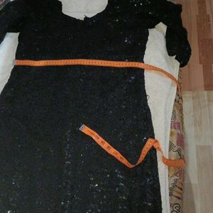 Black Squence Kurta