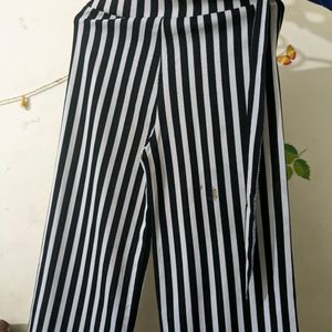 Black And White Palazzos With Pockets (Pair Of 2)