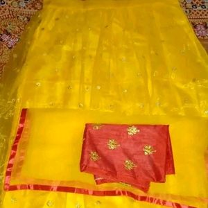 Women Satin Lehanga Choli