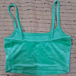 H&m Green Crop Top