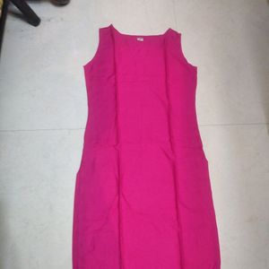 Pink Sleeveless Kurti