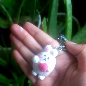 Cute Diy Rabbit Keychain