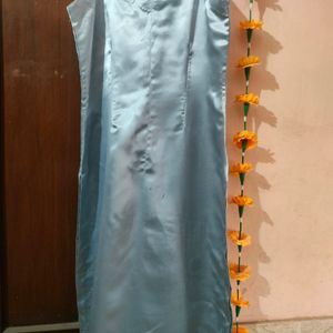 Grey Satin Kurta