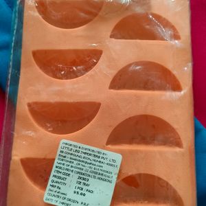 New Orange Slice Shaped Ice Tray Silicon