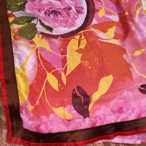 pink georgette daily wear saree good condition