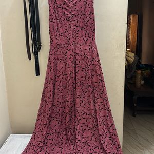 Wine/ Maroon Gown