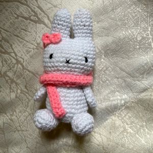 Crochet Small Miffy Plush With Scarf