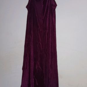 Lowest Price 💥Purple New Velvet One Piece Gown💜