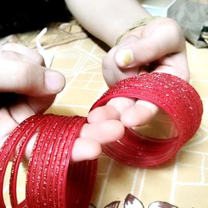 10 Bangles Red Colour Amazing 😍