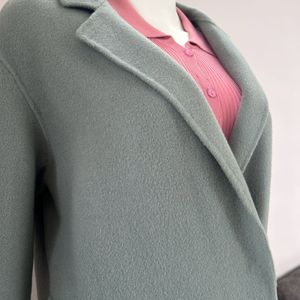 Pastel Blue Drop Shoulder Premium Overcoat