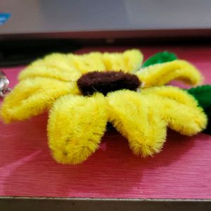 Handmade Sunflower Keychain