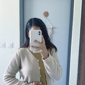 Korean Style Beautiful Beige Sweater