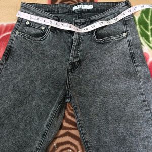 Straight Charcoal Colour Jeans