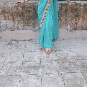 Sea Green Saree.. ❤️