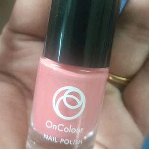 On Colour Nail Polish Peach Pink Shade