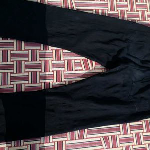 Black Colour Straight Fit Pant For Men