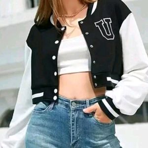 White Crop Bombay Jacket