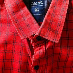 Killer (Branded) Red Checkered Shirt