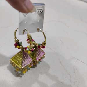 Multicolor Triangle Jhumkis