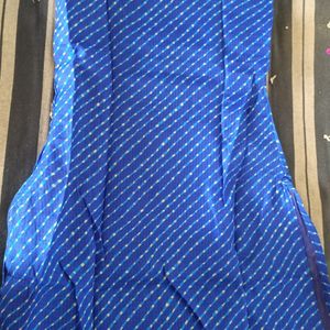 Beautiful Blue Cotton Kurti