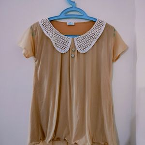 Women's Khaki Casual Top