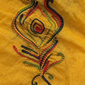 Beautiful Radhe Embroided Dupata For Krishna