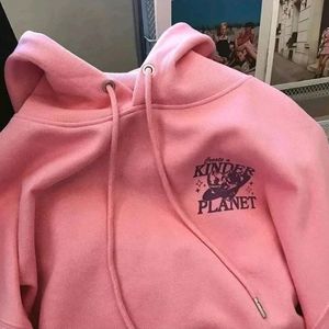 Pink Oversized Graphic Pullover