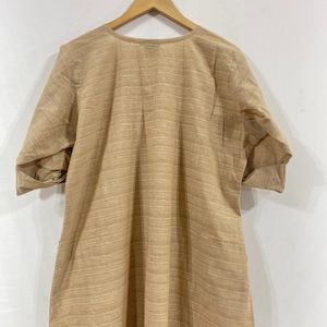 Women Light Brown Kurti