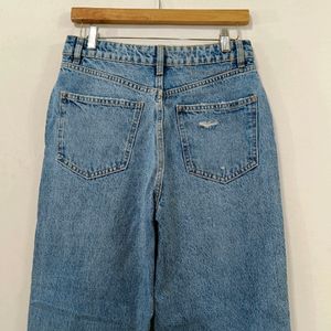 ZARA Blue Distressed Jeans