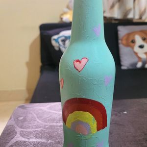 Handpainted Glass Bottles